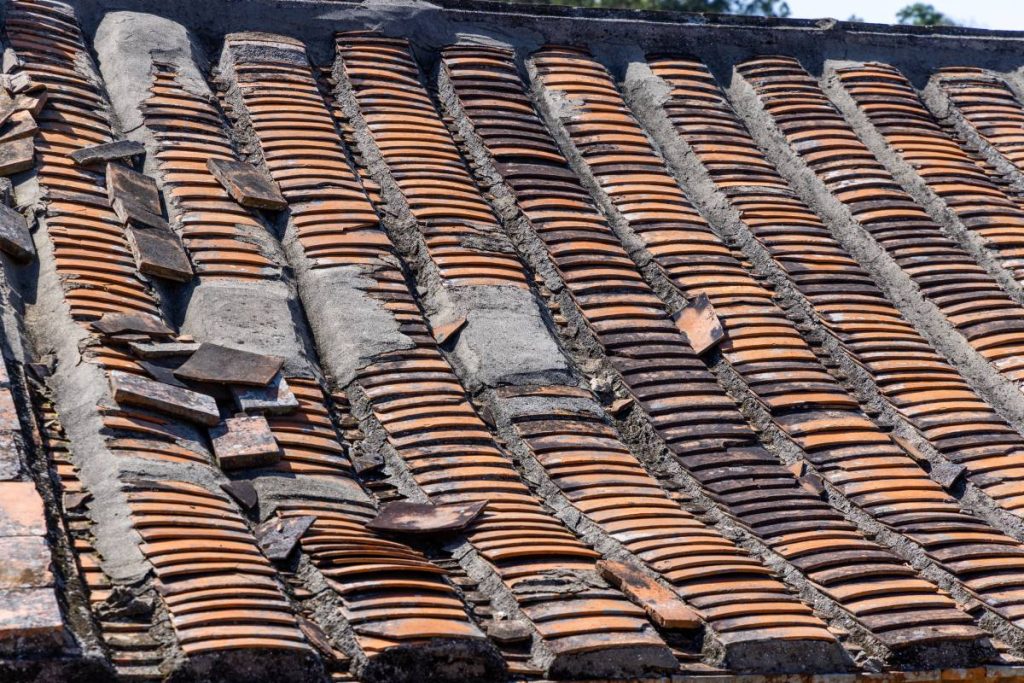 Roof tile of the old building in Kinmen of Taiwan